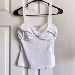 -SOLD- Joseph Ribkoff White Stretchy Padded Tank Top